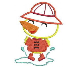 Stickmuster - Plantsch Ente